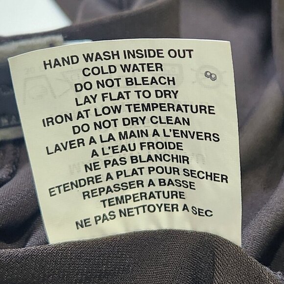 Sympli Wide Leg Palazzo Pant Womens 8 Brown Slinky Pull On Travel Comfort - Picture 10 of 10